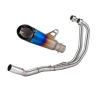 DALIDAK For Yamaha YZF R3 MT03 R25 2015-2025 Motorcycle Full Exhaust S-y-stem Modify Straight Through Header Pipe Connect Project Muffler(A BU with Laser)