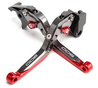 DALIDAK For Z900 Z650 Ninja650 NINJA 650 Z 900 Z 650 2017-2024 Motorcycle CNC Adjustable Handle Brake Lever Brake Clutch Levers(900 Grey Red)