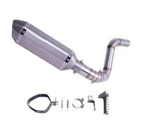 DALIDAK Motorcycle Exhaust Muffler Full System Middle Link Pipe Slip On For K-T-M DUKE 125 150 200 390 2012-2016(E with AK sticker)
