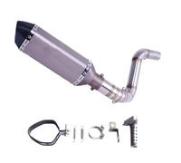 DALIDAK Motorcycle Exhaust Muffler Full System Middle Link Pipe Slip On For K-T-M DUKE 125 150 200 390 2012-2016(C with AK sticker)
