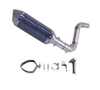 DALIDAK Motorcycle Exhaust Muffler Full System Middle Link Pipe Slip On For K-T-M DUKE 125 150 200 390 2012-2016(D with AK sticker)