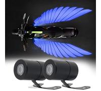 DALIUZEHUI 1 Pair Motorcycle Underglow Lights for Harley Softail Low Rider/S 2017-2024, Motorbike LED Shadow Projector Motorbike Welcome Lamp Underbody Waterproof Shadow Lights,Blue