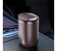 DALIUZEHUI Car Ashtray for Jaguar E-Pace 2018-2020, Modern Brown Metal Ashtray with Lid, Sealed, Flame Retardant, High Temperature Resistant, Large Capacity