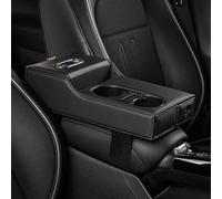 DALIUZEHUI Center Console Pad for Toyota C-HR/Yaris Cross, Car Armrest Cushion Leather Armrest Box Pad Car Armrest Protective Cover, Black B