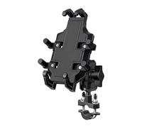 DALIUZEHUI Motorcycle Phone Mount for Aprilia Tuono V4 1100, Phone Holder Bike Anti Vibration Waterproof 360°Rotation Moped Cell Phone Mount,Normal-round tube handlebar