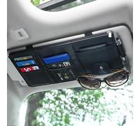 DALIUZEHUI Sun Visor Storage Bag for Land Rover Defender 90 (L663), Vehicle Sun Visor Organizer Sun Visor Storage Clip Car Truck Storage Pouch Holder,Black