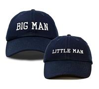 DALIX Big Man Little Man Hat Father Son Matching Cap Fun Gifts - blue - One size