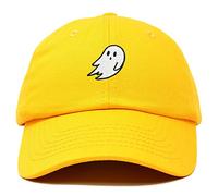DALIX Ghost Embroidery Dad Hat Baseball Cap Cute Halloween, Gold, One Size