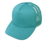 Dalix Plain Trucker Hat, Teal