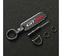 DaLizA Car Key Chain, for Peugeot gtline gt gti 508 5008 3008 208 2008 308 Key Ring Carbon Fiber Keychain Rotating Horseshoe Rings Anti-lost Buckle With Logo Accessories,GT LINE-A