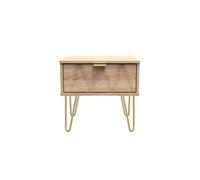 Dallas 1 Drawer Side Table In Bardolino Oak (Ready Assembled)