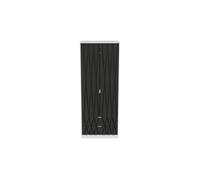 Welcome Furniture Ready Assembled Diamond 2 Door 2 Drawer Wardrobe In Deep Black & White