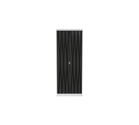 Dallas 2 Door Wardrobe In Deep Black & White (Ready Assembled)