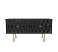 Dallas 4 Drawer Bed Box (Ready Assembled) Ready Assembled 2 U True Black One Size