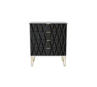 Dallas 4 Drawer Chest (Ready Assembled) Ready Assembled 2 U Black One Size