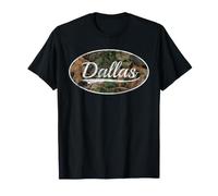 Dallas Camouflage Vintage Inspired Throwback Style T-Shirt