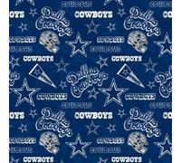 Dallas Cowboys Cotton Fabric - NFL Team Logo Cotton Fabric by The Yard, Fat Quarter, Half Yard, 1 Yard, 2 Yard Cuts