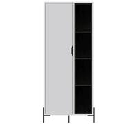 Dallas Display Cabinet - White and Grey