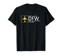 Dallas Fort Worth DFW Texas Airport Flight Aviation Graphic T-Shirt
