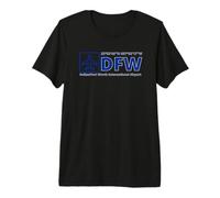 Dallas Fort Worth International Airport DFW Texas GPS Code Premium T-Shirt