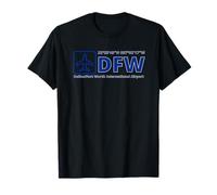 Dallas Fort Worth International Airport DFW Texas GPS Code T-Shirt