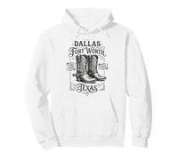 Dallas Fort Worth Texas Cowboy Boots Star State Pullover Hoodie