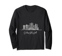 Dallas-Fort Worth Texas Skyline US Travel Souvenirs Long Sleeve T-Shirt