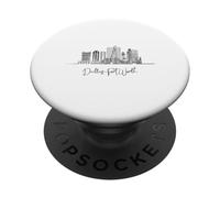 Dallas-Fort Worth Texas Skyline US Travel Souvenirs PopSockets Adhesive PopGrip