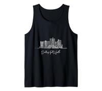 Dallas-Fort Worth Texas Skyline US Travel Souvenirs Tank Top