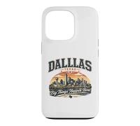 Dallas Texas Big Things Happen Here Vintage Skyline Case for iPhone 13 Pro