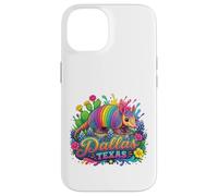 Dallas Texas Fun Colorful Armadillo Novelty Souvenir Case for iPhone 14