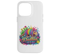 Dallas Texas Fun Colorful Armadillo Novelty Souvenir Case for iPhone 14 Pro Max