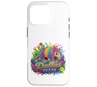 Dallas Texas Fun Colorful Armadillo Novelty Souvenir Case for iPhone 16 Pro
