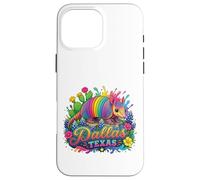 Dallas Texas Fun Colorful Armadillo Novelty Souvenir Case for iPhone 16 Pro Max
