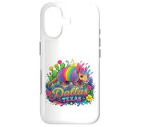 Dallas Texas Fun Colorful Armadillo Novelty Souvenir Case for iPhone 17