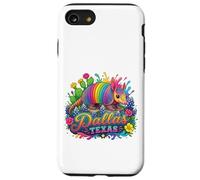 Dallas Texas Fun Colorful Armadillo Novelty Souvenir Case for iPhone SE (2020) / 7/8