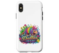 Dallas Texas Fun Colorful Armadillo Novelty Souvenir Case for iPhone X/XS