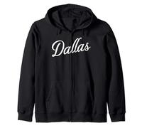 Dallas Texas Retro Vintage Lone Star State Austin Houston Zip Hoodie