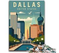 Dallas Texas United States 2000 Piece Jigsaw Puzzles for Teenagers, Suitable for Ages 14 And Up Family Fun It Is Ideal As A Gift for The Whole Family 2000pcs(70x100cm)
