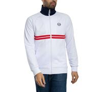 Sergio Tacchini Men's Dallas Track Jacket, White/Maritime Blue/Adrenaline Rush, M