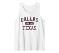 Dallas Tshirt Texas TX 1841 Retro Vintage Trip Vacation USA Tank Top