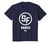 Dallas TV Series Southfork Ranch T-Shirt T-Shirt, Youth, Navy Blue, Medium