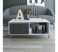 Core Products Dallas White Coffee Table With Drawer White, White