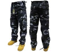 Dallaswear Adults Camo Combat Trousers Color - Midnight Camo,Size -W32/L32