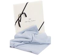 Dalle Piane Cashmere - Two-Colored Baby Cashmere Blanket - Color: Sky