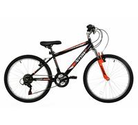 Dallingridge Arrow Boys Hardtail Mountain Bike, 24" Wheel - Black/Red