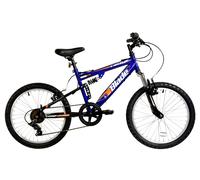 Dallingridge Blade Junior Full Sus Mountain Bike, 20In Wheel - Metallic Blue