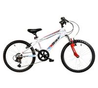 Dallingridge Drb Brave Junior Hardtail Mountain Bike, 20In Wheel, 6 Speed - Gloss White/red