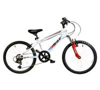 Dallingridge DRB Brave Junior Hardtail Mountain Bike, 20In Wheel, 6 Speed - Gloss White/Red