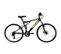 Dallingridge Duke DS Full Suspension Mountain Bike, 26" - Black/Yellow